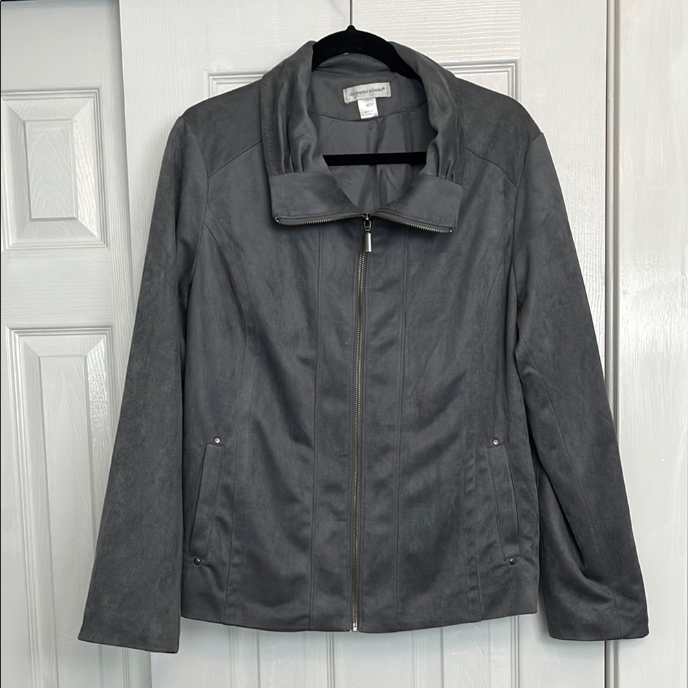 🌵 3 for $20 Christopher & Banks faux suede jacket